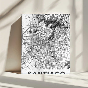 Tablou canvas „Santiago White” de StudioSix