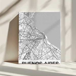 Tablou canvas „Buenos Aires White” de StudioSix
