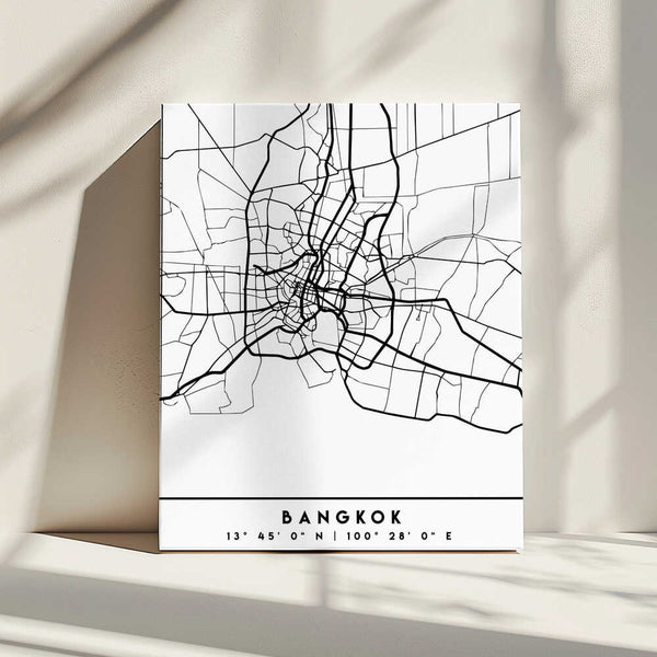 Tablou canvas „Black Maps 08” de Emiliano Deificus