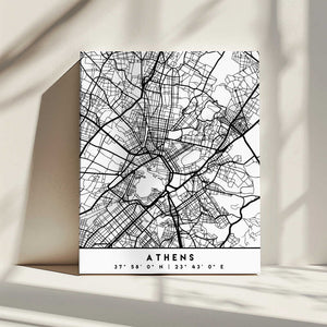 Tablou canvas „Black Maps 05” de Emiliano Deificus