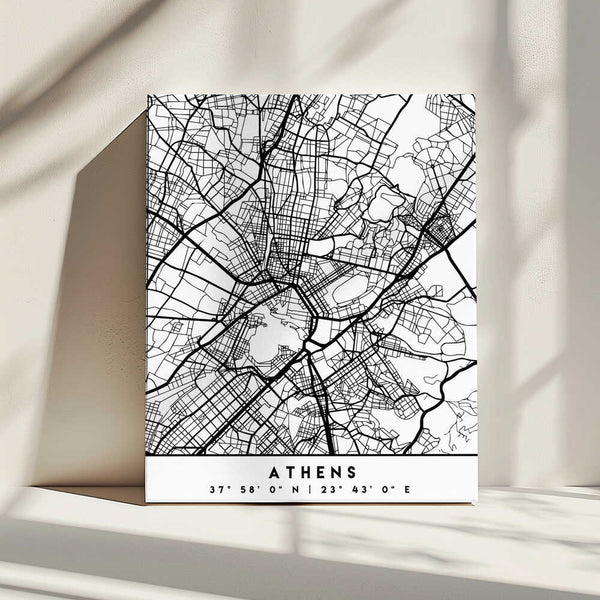 Tablou canvas „Black Maps 05” de Emiliano Deificus