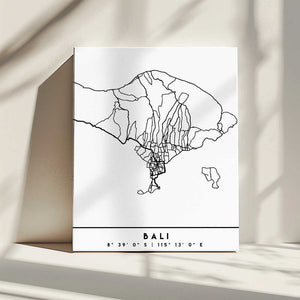 Tablou canvas „Black Maps 07” de Emiliano Deificus