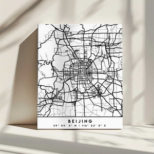 Tablou canvas „Black Maps 10” de Emiliano Deificus