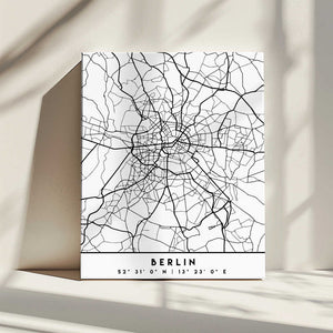 Tablou canvas „Black Maps 13” de Emiliano Deificus