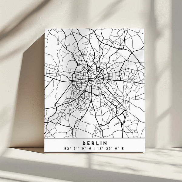 Tablou canvas „Black Maps 13” de Emiliano Deificus