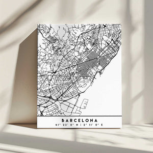 Tablou canvas „Black Maps 09” de Emiliano Deificus