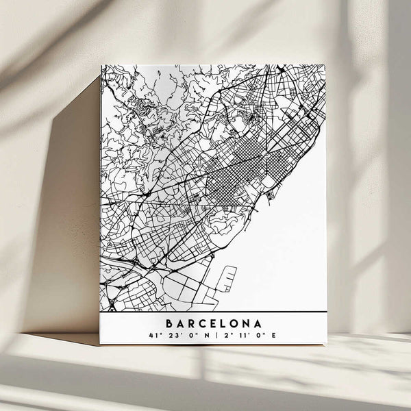 Tablou canvas „Black Maps 09” de Emiliano Deificus