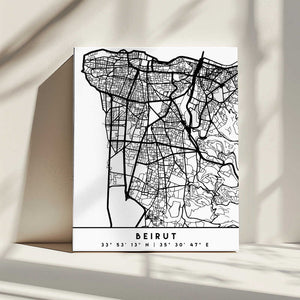 Tablou canvas „Black Maps 11” de Emiliano Deificus