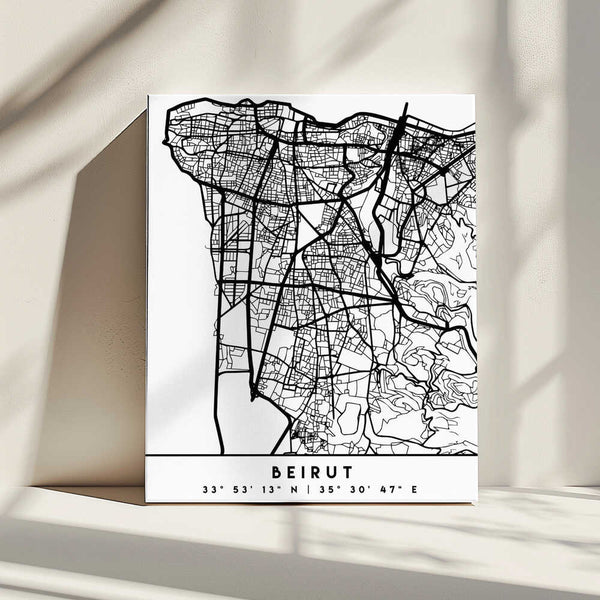 Tablou canvas „Black Maps 11” de Emiliano Deificus