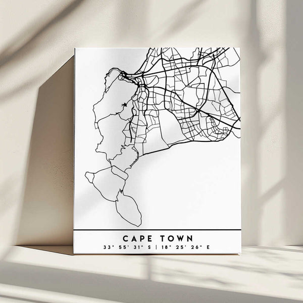 Tablou canvas „Black Maps 18” de Emiliano Deificus