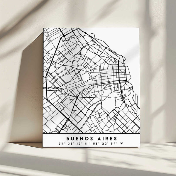 Tablou canvas „Black Maps 17” de Emiliano Deificus