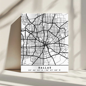 Tablou canvas „Black Maps 24” de Emiliano Deificus
