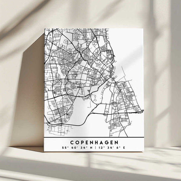 Tablou canvas „Black Maps 23” de Emiliano Deificus