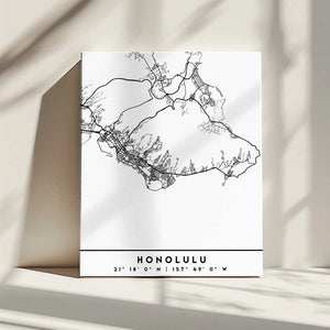 Tablou canvas „Black Maps 33” de Emiliano Deificus