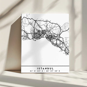 Tablou canvas „Black Maps 35” de Emiliano Deificus