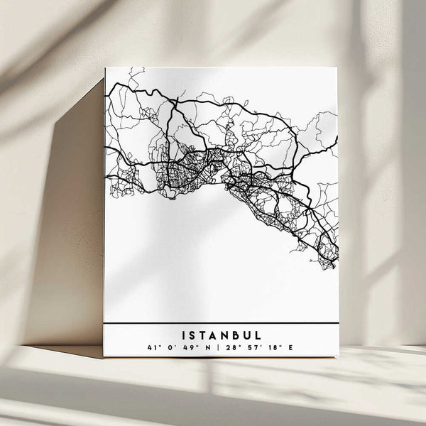 Tablou canvas „Black Maps 35” de Emiliano Deificus