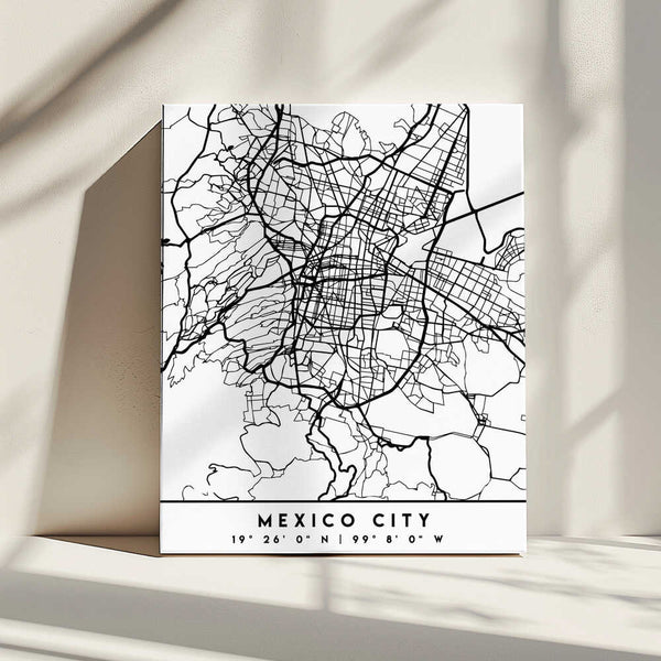 Tablou canvas „Black Maps 52” de Emiliano Deificus