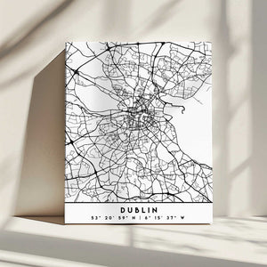 Tablou canvas „Black Maps 28” de Emiliano Deificus