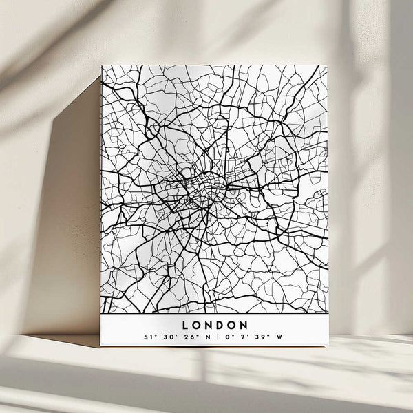 Tablou canvas „Black Maps 41” de Emiliano Deificus