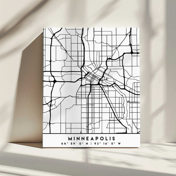 Tablou canvas „Black Maps 55” de Emiliano Deificus