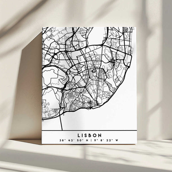 Tablou canvas „Black Maps 39” de Emiliano Deificus