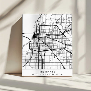 Tablou canvas „Black Maps 51” de Emiliano Deificus