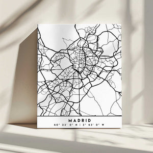 Tablou canvas „Black Maps 44” de Emiliano Deificus