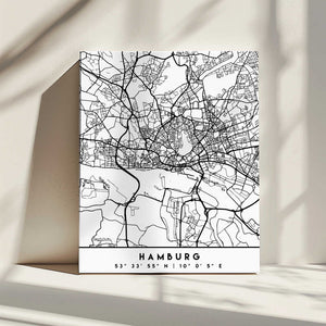 Tablou canvas „Black Maps 31” de Emiliano Deificus
