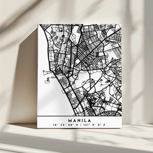 Tablou canvas „Black Maps 46” de Emiliano Deificus