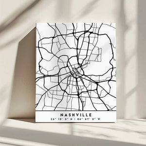 Tablou canvas „Black Maps 59” de Emiliano Deificus