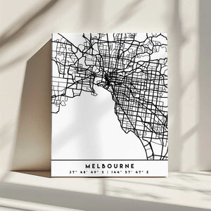 Tablou canvas „Black Maps 50” de Emiliano Deificus