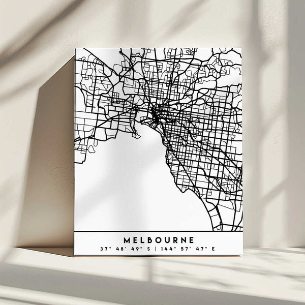 Tablou canvas „Black Maps 50” de Emiliano Deificus