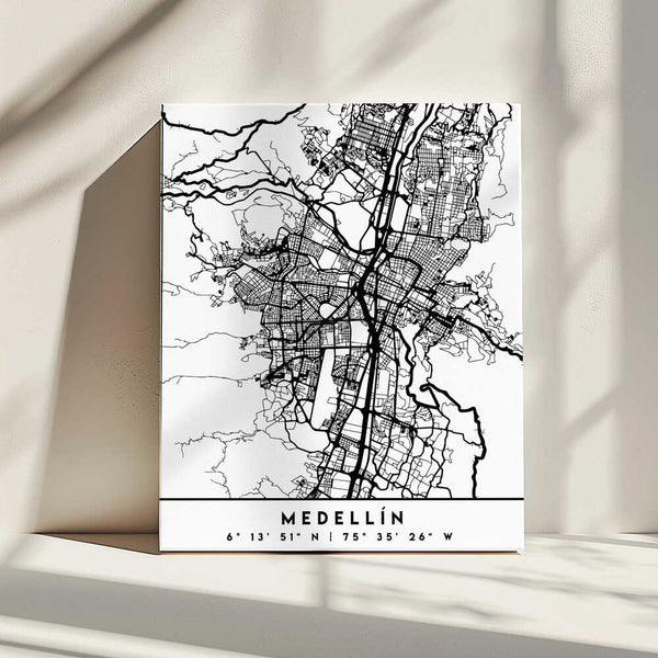 Tablou canvas „Black Maps 49” de Emiliano Deificus