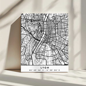 Tablou canvas „Black Maps 43” de Emiliano Deificus