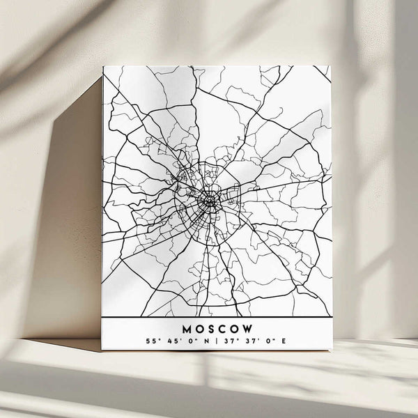 Tablou canvas „Black Maps 56” de Emiliano Deificus