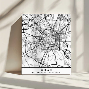Tablou canvas „Black Maps 54” de Emiliano Deificus