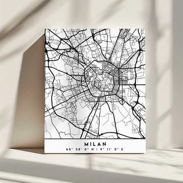 Tablou canvas „Black Maps 54” de Emiliano Deificus