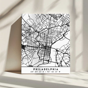 Tablou canvas „Black Maps 65” de Emiliano Deificus