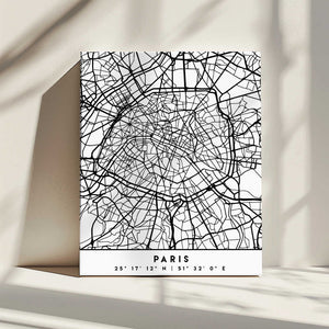Tablou canvas „Black Maps 64” de Emiliano Deificus