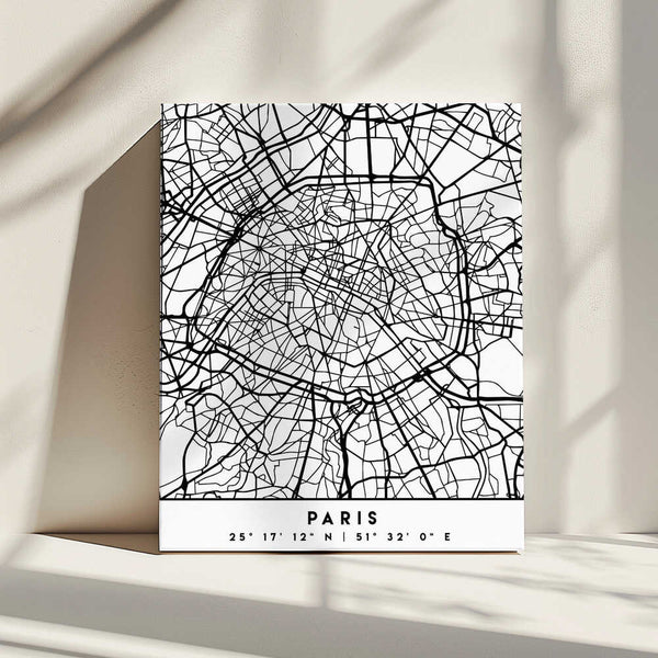 Tablou canvas „Black Maps 64” de Emiliano Deificus