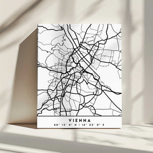 Tablou canvas „Black Maps 92” de Emiliano Deificus