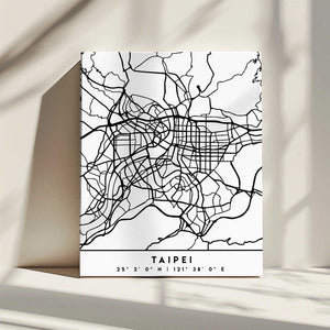 Tablou canvas „Black Maps 85” de Emiliano Deificus