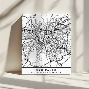 Tablou canvas „Black Maps 77” de Emiliano Deificus