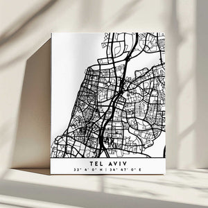 Tablou canvas „Black Maps 87” de Emiliano Deificus