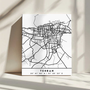 Tablou canvas „Black Maps 86” de Emiliano Deificus
