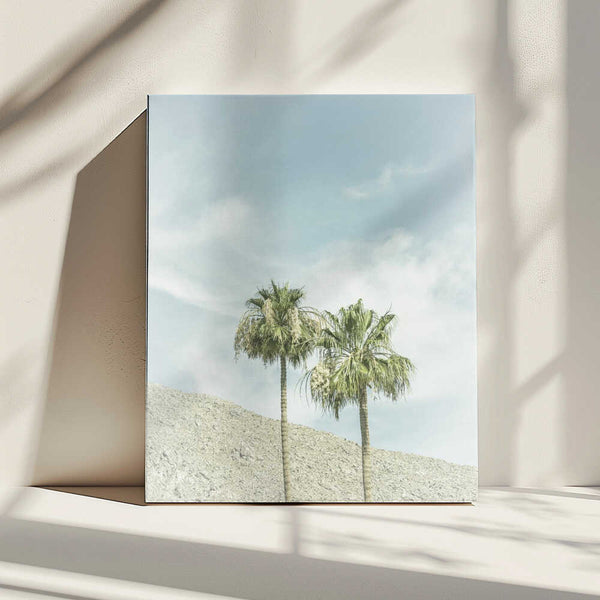 Tablou canvas „Vintage Palm Trees in the desert” de Melanie Viola
