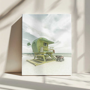 Tablou canvas „Vintage Florida Flair at Miami Beach” de Melanie Viola