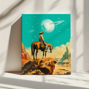 Tablou canvas „A Western Astronaut” de Taudalpoi