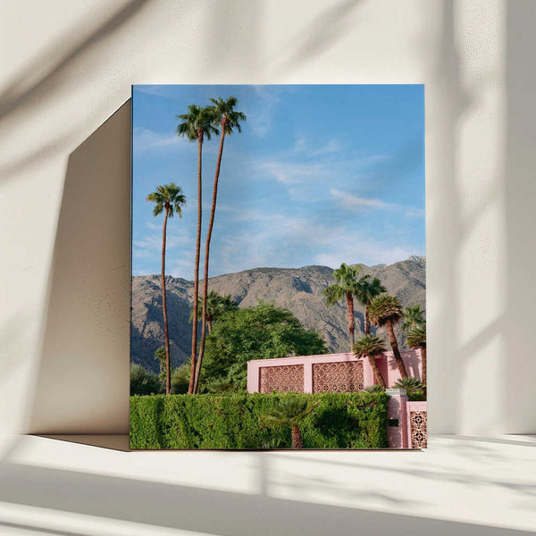 Tablou canvas „Palm Springs Pink House” de Bethany Young