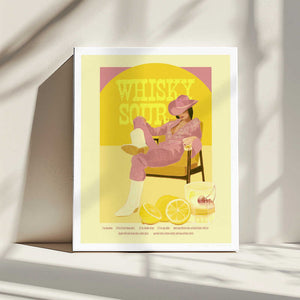 Tablou canvas „Jlr Whiskysour Pink Copy” de Jenny Liz Rome